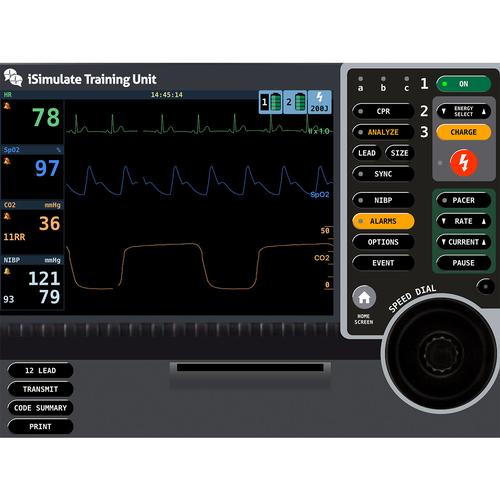 LIFEPAK® 15 Patient Monitor Screen Simulation for REALITi 360, 8000971, AUTOMATIZÁLT KÜLSŐ DEFIBRILLÁTOR TRÉNEREK (AED)