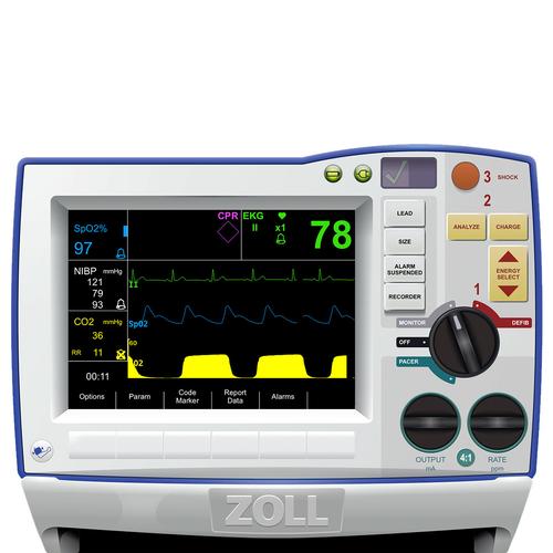 Zoll® R Series® Patient Monitor Screen Simulation for REALITi 360, 8000979, AUTOMATIZÁLT KÜLSŐ DEFIBRILLÁTOR TRÉNEREK (AED)