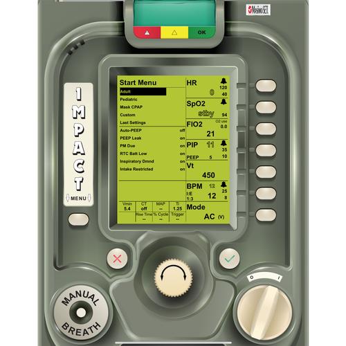 ZOLL EMV+® lélegeztetőgép képernyő-szimulálás REALITi 360 számára, 8001016, HALADÓ TRAUMA ÉLETMENTÉS (ATLS)