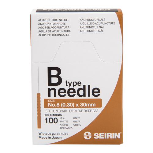 SEIRIN ® B-típus – 0,30 x 30mm, 100 db dobozonként., 1017652 [S-B3030], Akupunktúrás tűk SEIRIN
