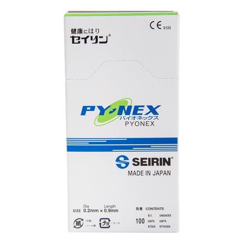 SEIRIN ® New PYONEX - 0,17 x 0,90 mm, green, 100 pcs. per box., 1002465 [S-PG], Akupunktúrás tűk SEIRIN