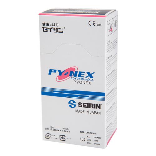 ÚJ PYONEX – A gyengéd tartós tű új köntösben
0,20 mm átmérőjű
1,50 mm hosszú
rózsaszín, 1002469 [S-PP], Akupunktúrás tűk SEIRIN