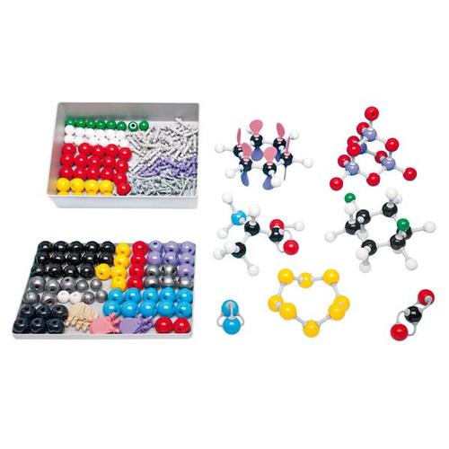 Szervetlen/szerves kémia készlet oktatóknak - csak nyitott modellek, 1005279 [W19701], Molekula építő készletek